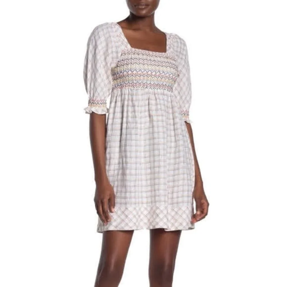Faherty Multicolor Mini Dress - Picture 1 of 6